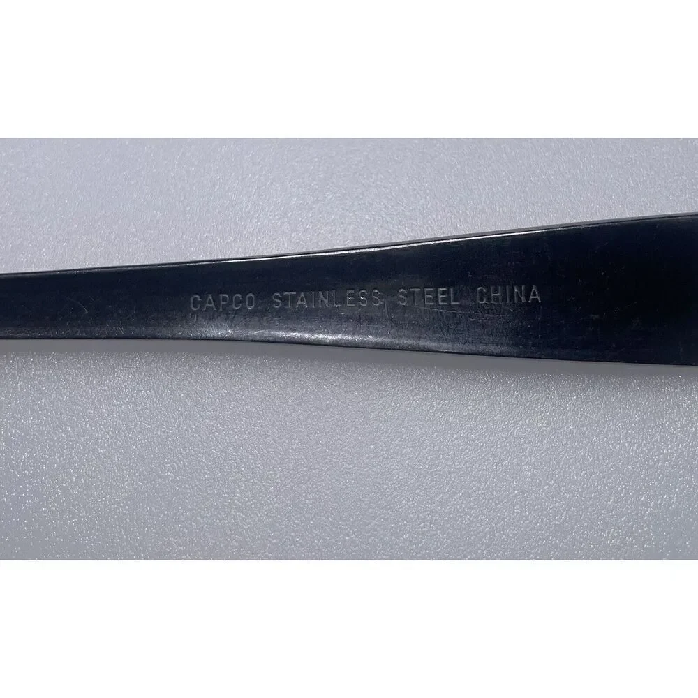 Vintage MCM Capco Stainless Slotted Serving Spoon‎ 8